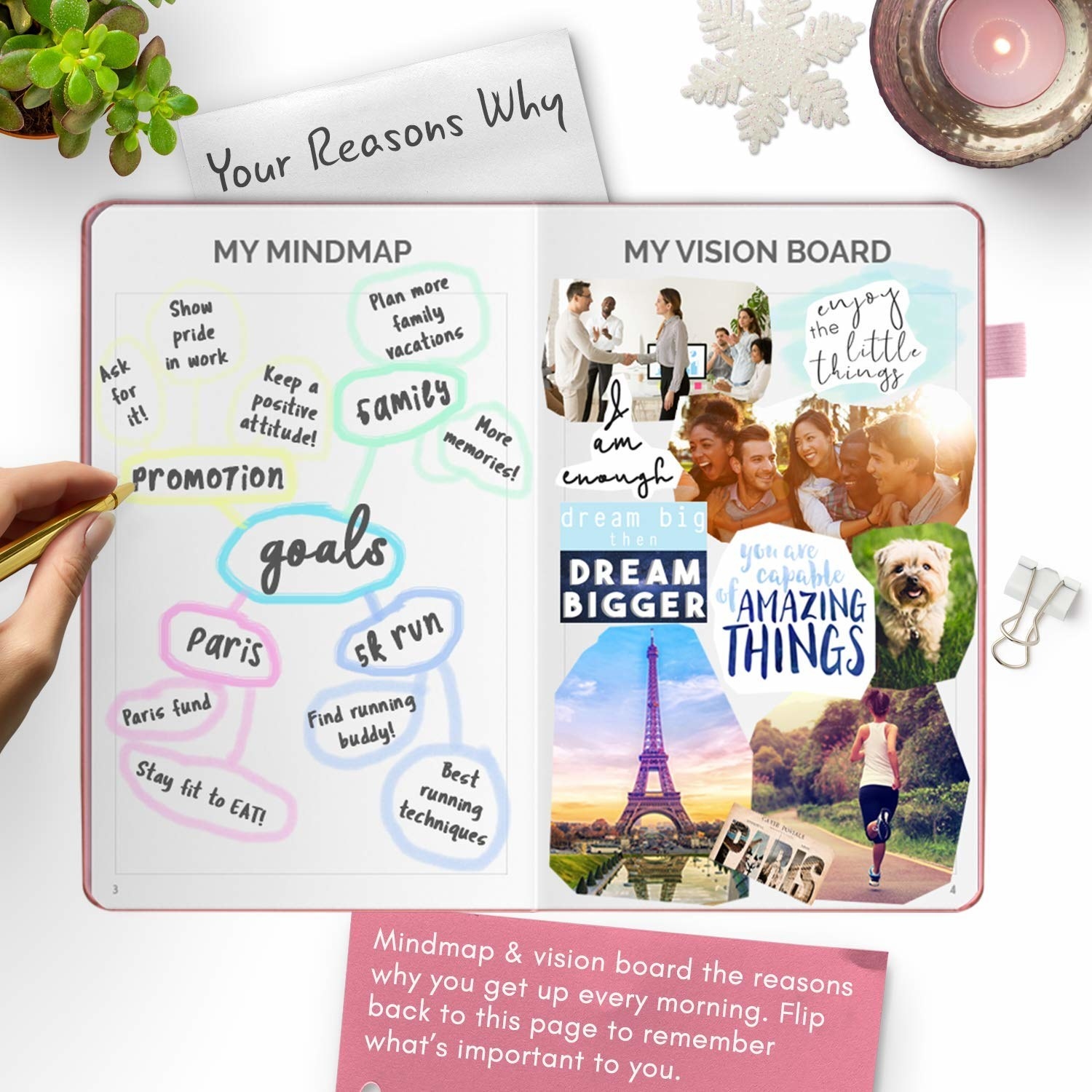 Promising review: "Love this planner. I love the free-form. You can skip weeks you know you're out of town or whatever and save those pages for another time. I think my favorite part of this planner is the first two pages. Everything to do with this planner is how YOU make it. For me, it also helped (kind of made) me reflect on things I really do want and goals I really do want to achieve. Words of affirmation was difficult for me to fill out so I looked them up online and wrote the ones that spoke to me most. How I want to/should be seeing myself." —Amazon CustomerBonus: This is our BuzzFeed Reviews pick for best affordable productivity planner!Get it from Amazon for $18.99+ (available in blue and pink).