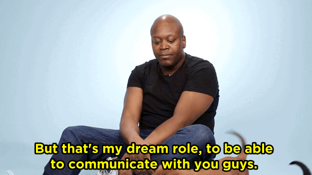 TB: I don't know that I have a dream role, guys, but I'll tell you what I do dream about though — it's always being able to communicate, however that manifests itself: cooking, a conversation, a great bowel movement, that's my dream. The day that I can't do that effectively is the day that I should stop. But that's my dream role, to be able to communicate with you guys and to make you feel satisfied. That's the truth!