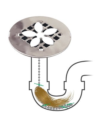 the Drainwig shown in a diagram in the drain