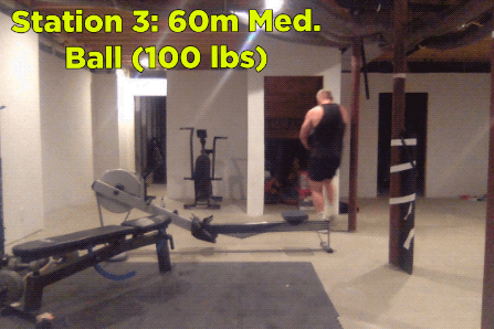I didn't even know if I'd be able to lift 100 pounds, but I wanted to go for it for this workout. Also if you read this post and you're like, "Why does he have this stuff in his house?" it's because my brother is in the Army and has a lot of equipment. Just so you know! (Difficulty: 11/10)