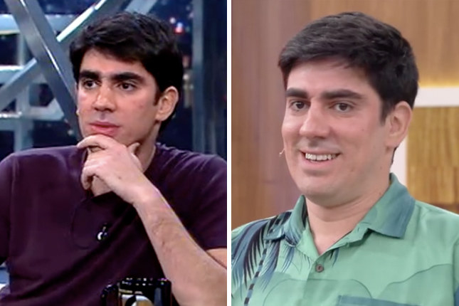 Em 2009 era um ainda VJ da MTV que ia ao Jô por causa do seu meteórico sucesso, hoje em dia é um dos maiores humoristas do país e convidado para o programa da Fátima.