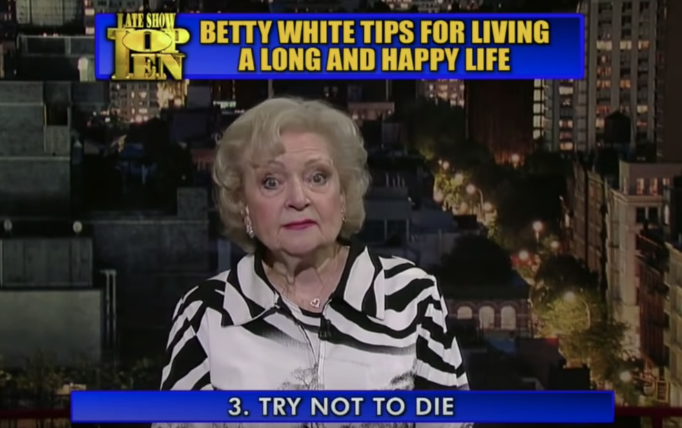 These Are Betty White's Tips For Living A Long And Happy Life, And She ...