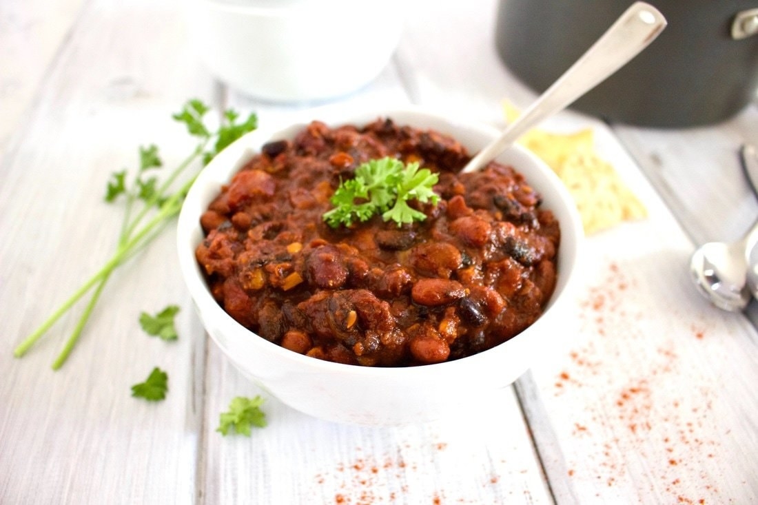 Few things are as simple as vegetarian chili, and this recipe will prove it.
