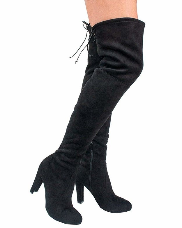 ❤️ Women's Thigh High Boots Over The Knee Winter Stretch Block High Heel Booties