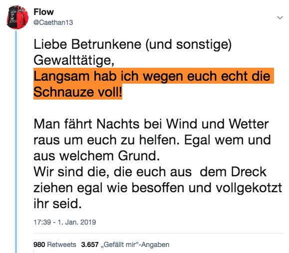 Notarzt Schreibt Wutrede Uber Angriffe Auf Rettungskrafte
