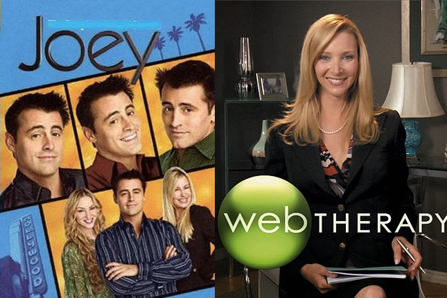 Lisa Kudrow teve quatro temporadas de "Web Therapy" que terminou em 2011, enquanto Matt LeBlanc fez um spin-off do seu personagem em "Friends" que aguentou apenas duas temporadas. Ambas já tem um TEMPÃO que acabaram também.