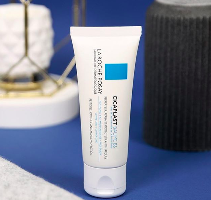 An Instagram picture of a bottle of La Roche-Posay Cicaplast Baume B5