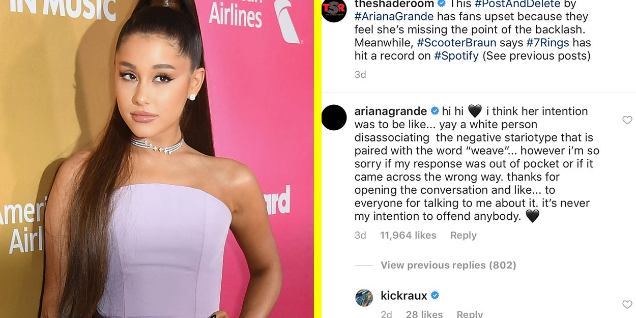 Ariana Grande Has Apologised Following Backlash To Her New