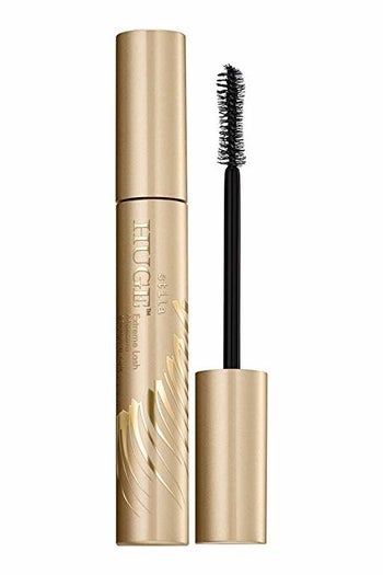 the mascara which comes in a gold container
