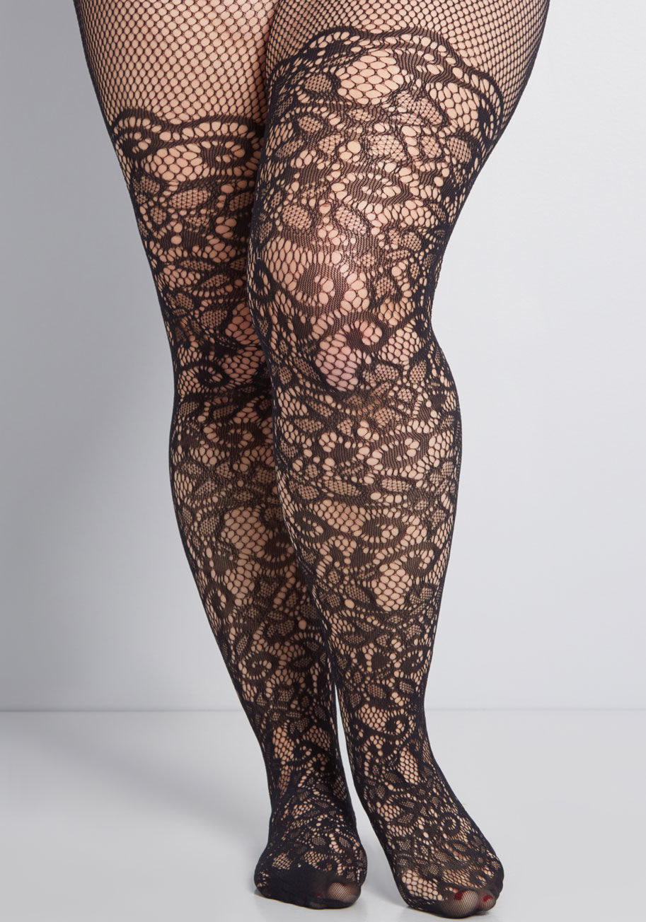 19 Pairs Of Plus-Size Tights That People Actually Swear By