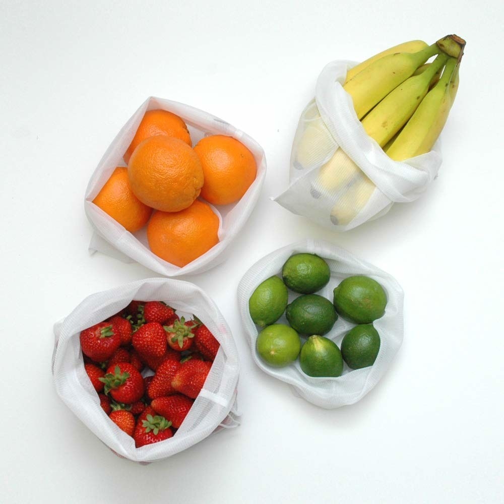 Produce in clear mesh bags 