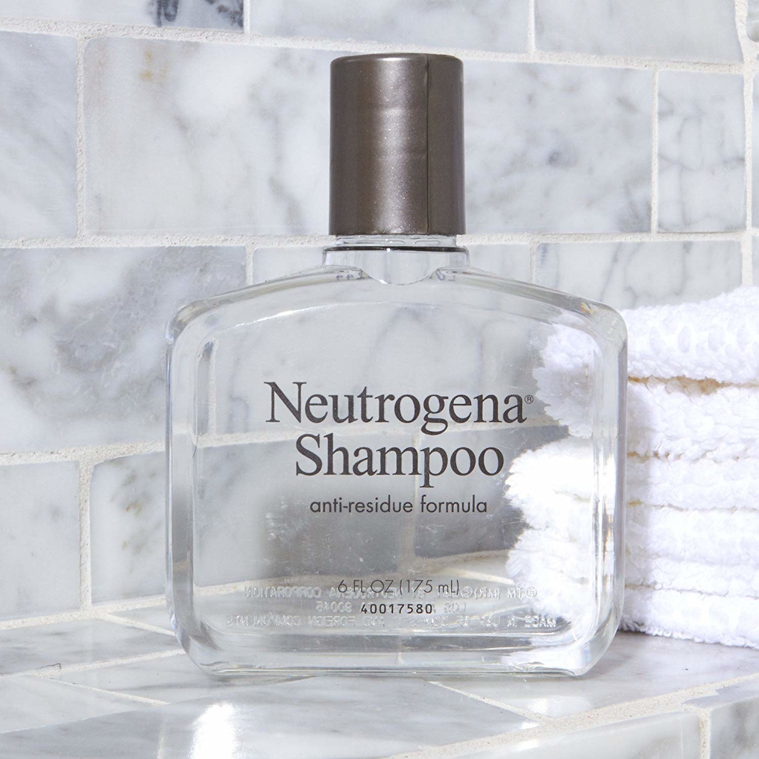 the shampoo bottle