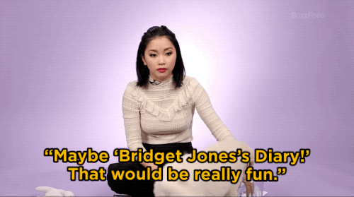 LC: I guess, maybe, Bridget Jones’s Diary. That would be really fun. Or Devil Wears Prada. That’s like ish a rom-com.