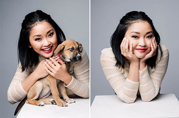 Lana Condor Answered Questions While Playing With Puppies And Yes, It Was Adorable