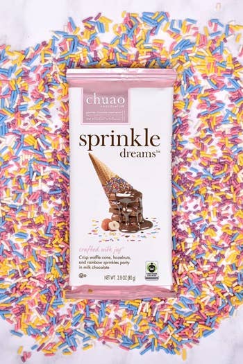 The sprinkle flavor in wrapping 
