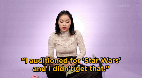 LC: I auditioned for Star Wars and I didn’t get that. You know what I really, really wanted? There’s a show called The Runaways and I really, really wanted it very badly. I was so close and then I didn’t get it, and then I ended up getting To All the Boys instead, which I’m very, very happy about.