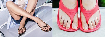 cute comfy flip flops