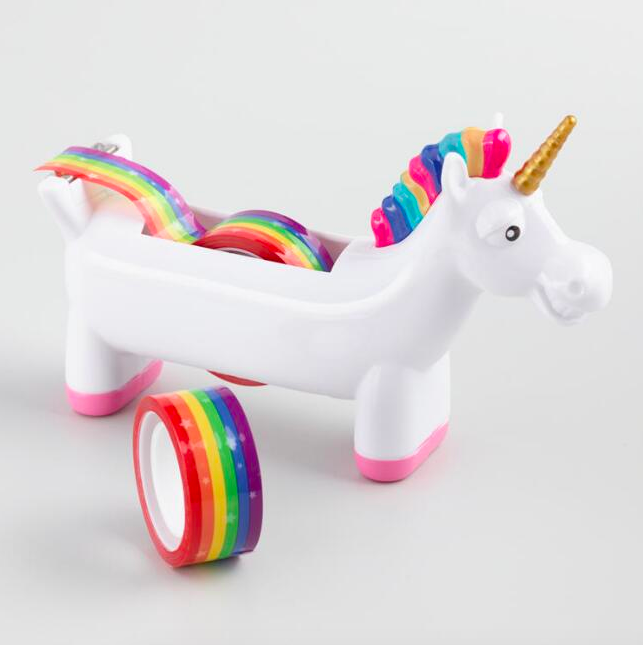 the unicorn rainbow tape dispenser