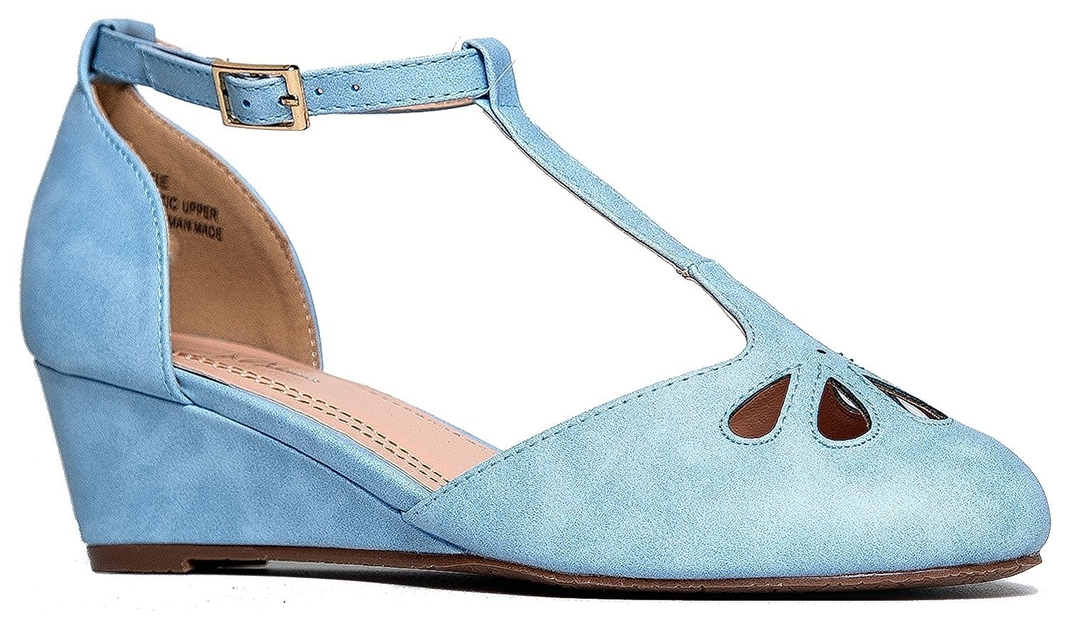 grey small heeled shoes