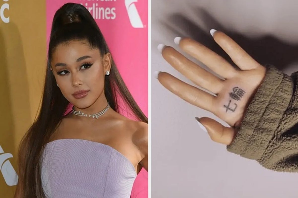 Graden Celsius gelijktijdig masker Ariana Grande's New Tattoo Fail Says "BBQ Grill" In Japanese Instead Of "7  Rings"