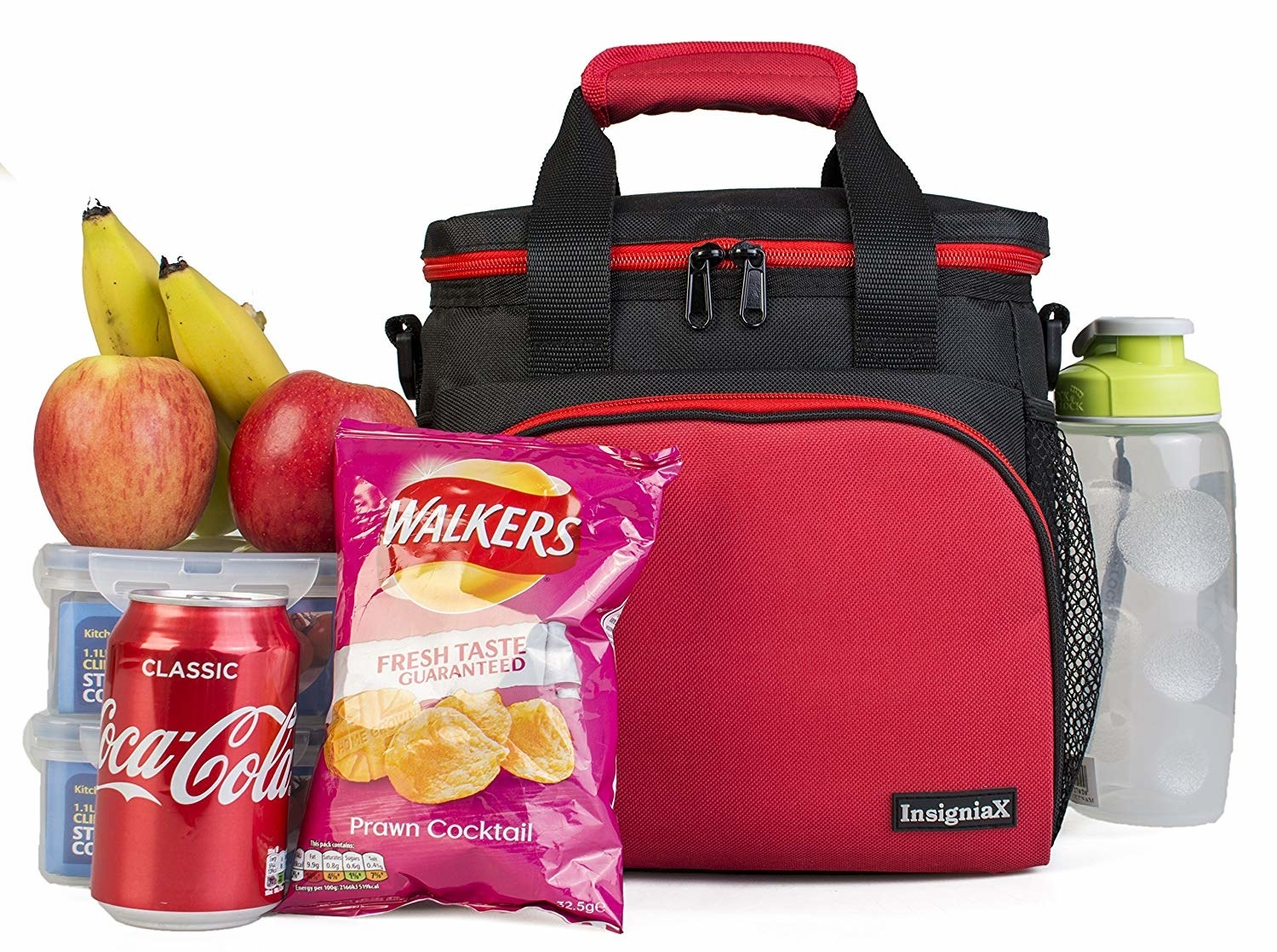 Lunch Bag with Water Bottle and Adjustable Strap Insulated for Kids 