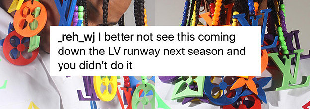 Twitter Is Applauding This Artist Who Created 3D Louis Vuitton Hair Beads  For An Internship