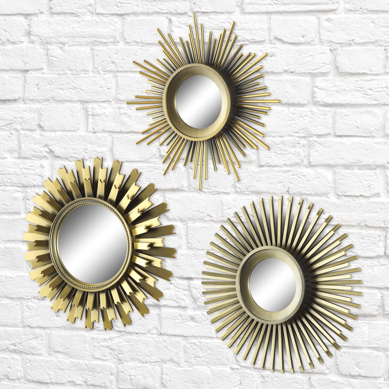 Promising review: "The mirrors look pretty, not cheap looking at all. They are just the right size for a small guest bathroom. They make the room look brighter and more sophisticated. And you can't beat the price! I'm very pleased with purchase." —HappyShopperPrice: $14.77