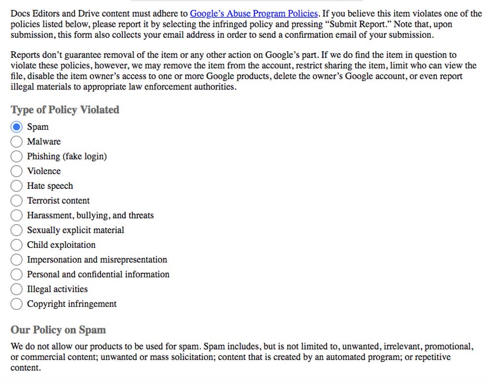 Google Drive Doesn T Allow Abuse Victims To Fully Remove