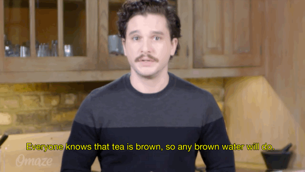 He knows *nothing* about tea. GET IT?
