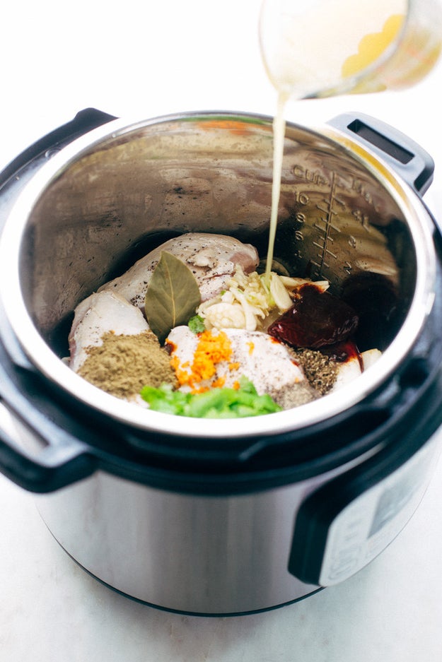 The BEST Instant Pot Chicken Stock - Hunger Thirst Play