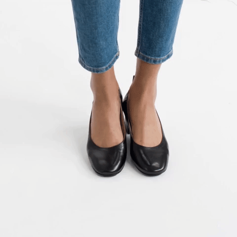 Promising review: "I love these heels! I have both the black and red suede day heel. I was able to walk around our new park then to our shopping square for four hours with no pain. The elastic back didn't dig in my skin nor give me any sore on my ankles, which is a first for me! I have received so many compliments. The heel height adds that extra Parisian flair to any outfit. Since buying my two pairs, I have basically worn them every day! I will definitely buy more!" —tdvasGet them from Everlane for $150 (available in sizes 5–11 and 12 colors).