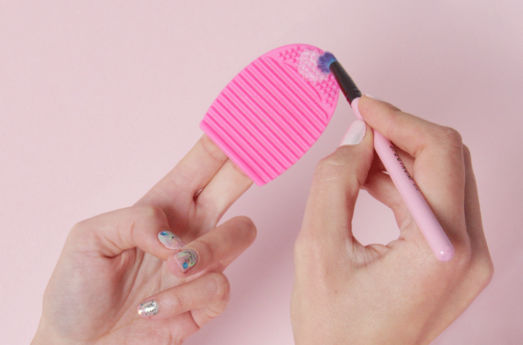 Read more from Glossy Box for how to clean your makeup brushes like a pro!Promising review: "I wash my brushes that I use every day and this little gadget works great and cuts my cleaning by half. It is hard rubber and fits two of my fingers to hold. I love the ease of use of this product — it really, really cleans your brushes well." —Internet ShopperGet it from Amazon for $9.99.