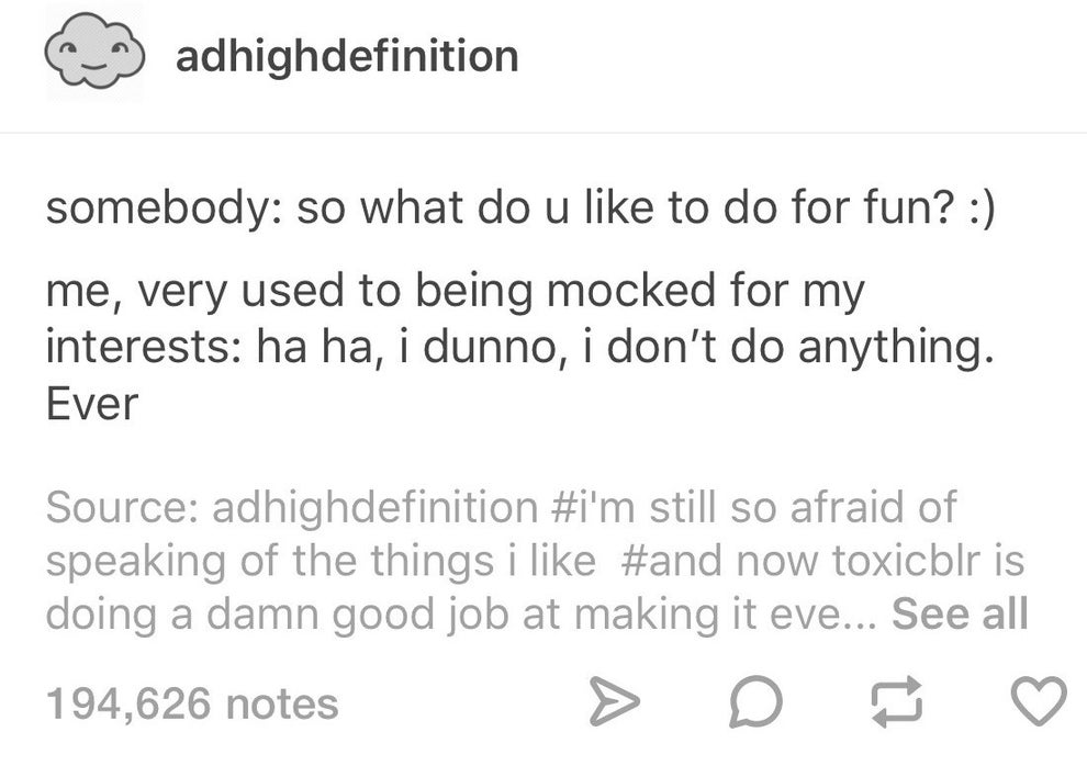 23 ADHD Tumblr Posts That Are A Little Too Relatable