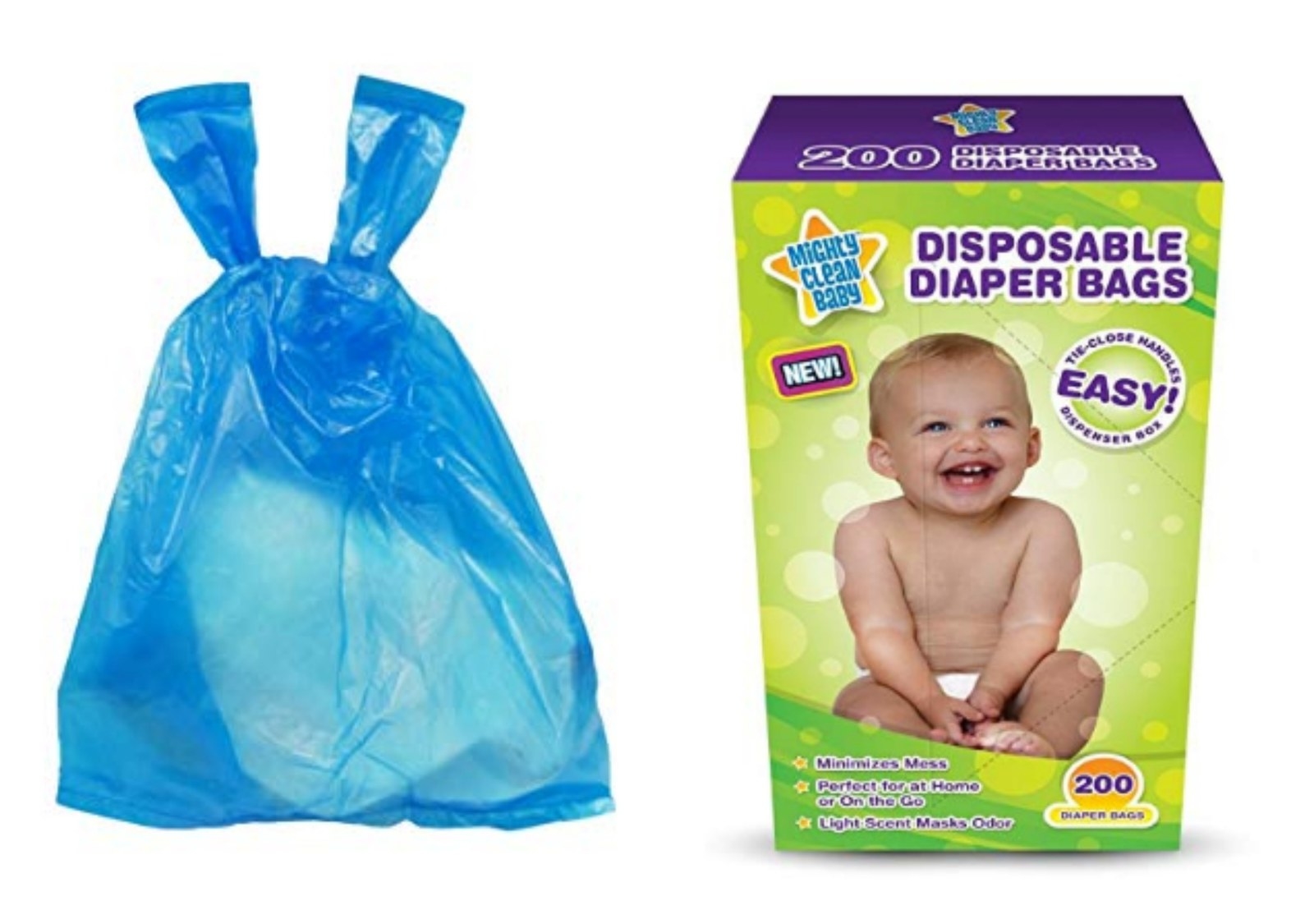 They're deodorized and perfect for diapers or outfits that get spit up on or have been subject to the dreaded diaper explosion. —katek4184e394aThese are great for used diapers. Do NOT be that person leaving your baby's shit bombs in public places! —lolabdannGet 200 Mighty Clean Baby Disposable Diaper Bags from Amazon for $7.99.