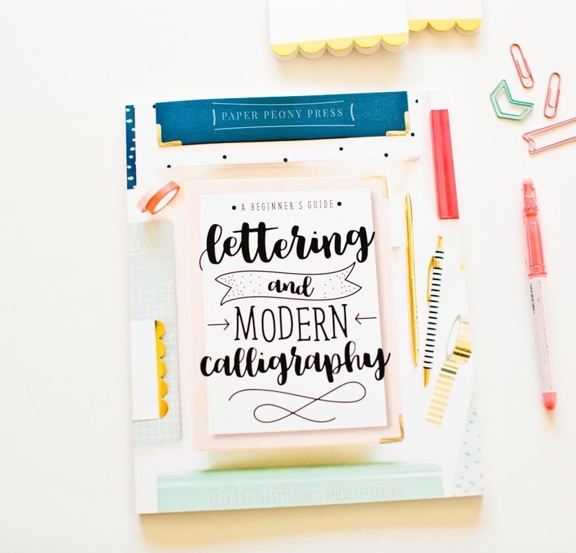 cover of &quot;A Beginner&#x27;s Guide to Lettering and Modern Calligraphy&quot;