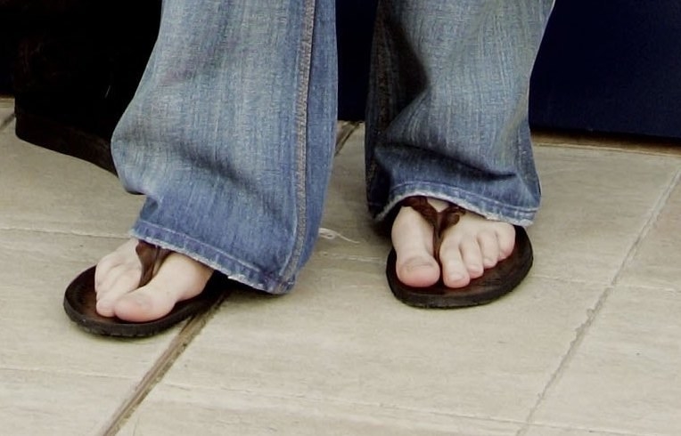 Bootcut Jeans With Flip Flops Were The 