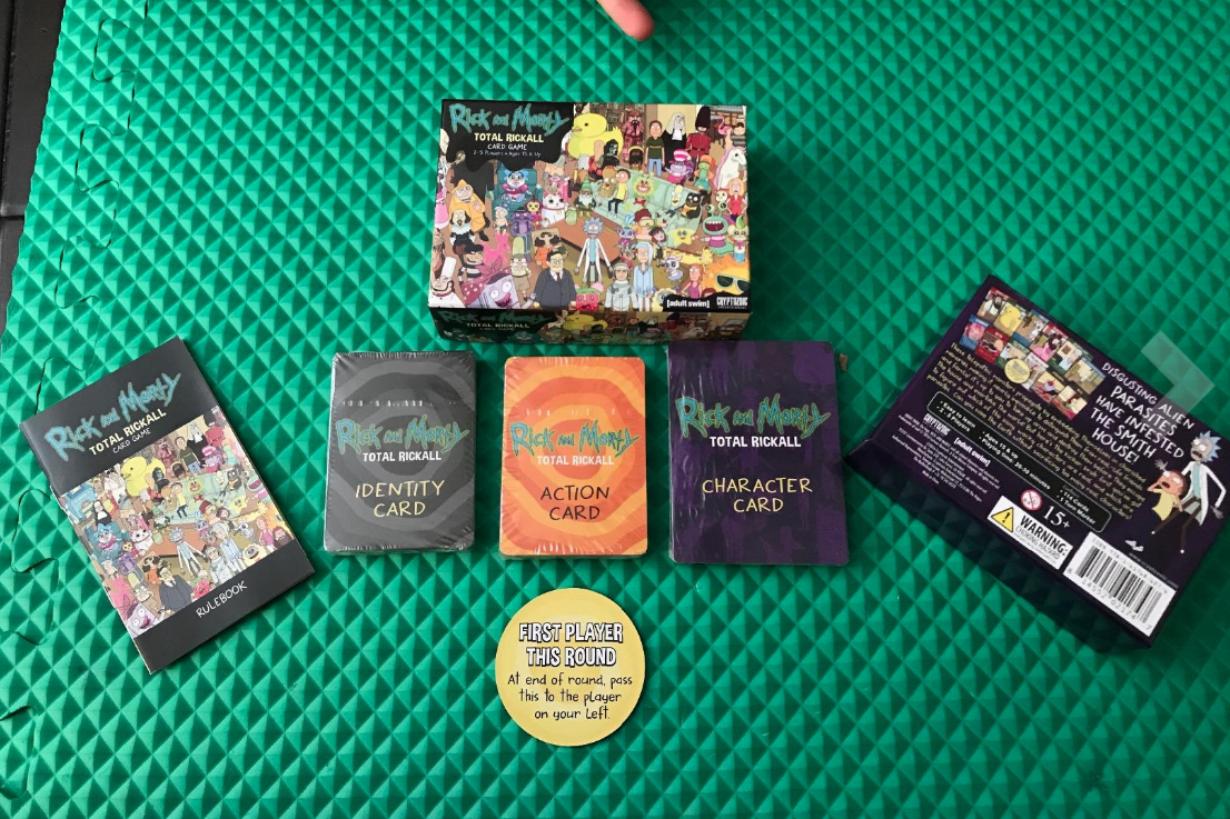 reviewer image of the Rick and Morty card game 