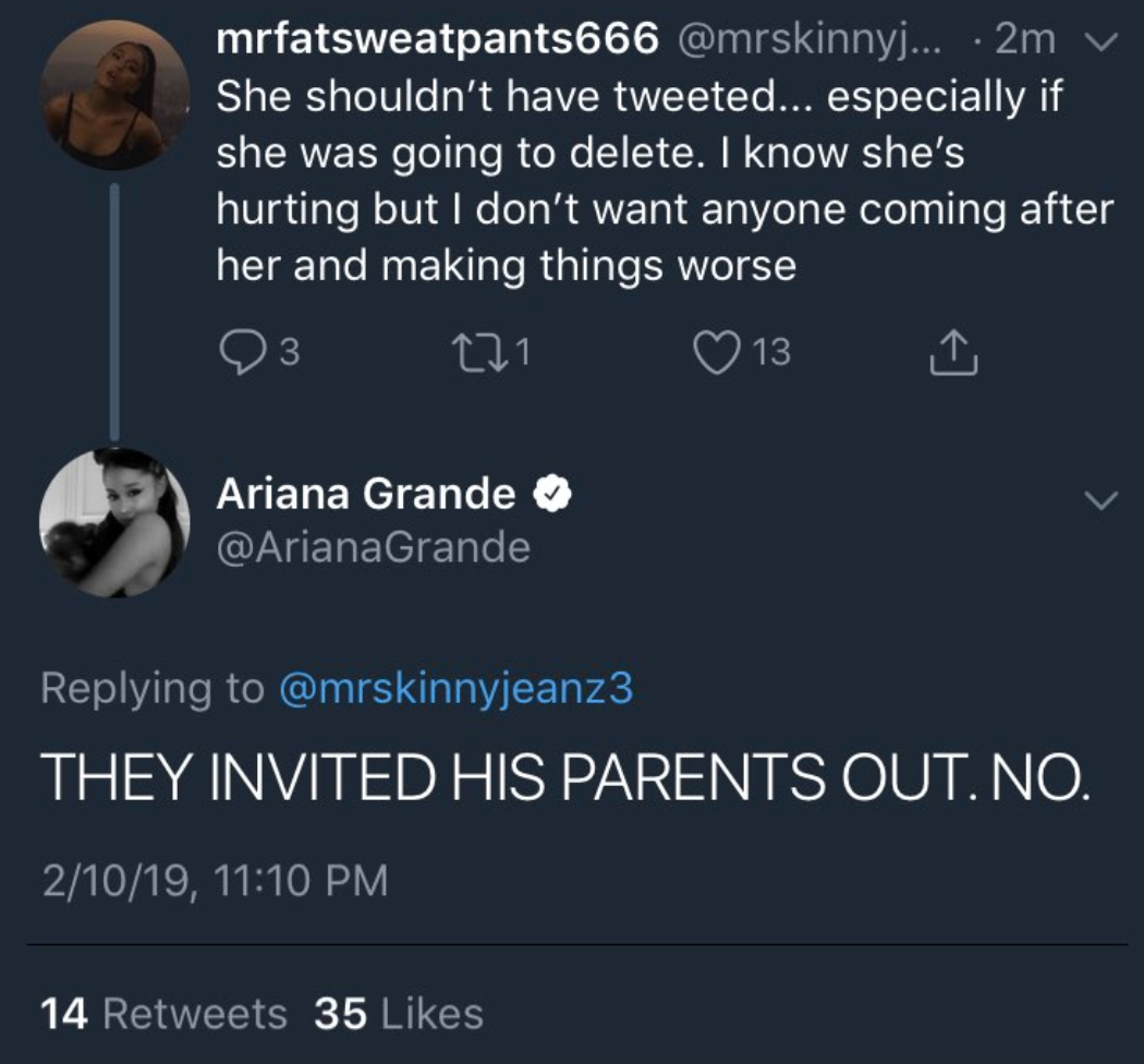 Ariana Grande appears to delete tweets after Mac Miller Grammy