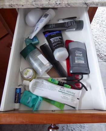 a junk drawer unorganized 