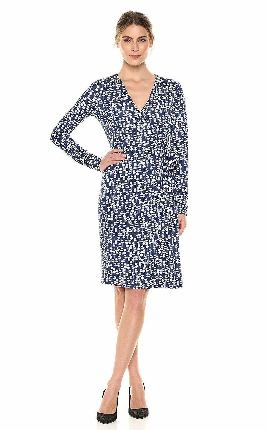 This wardrobe staple is actually from one of Amazon's in-house fashion brands!Promising review: "I have a Diane von Furstenberg wrap dress that I love and it cost me four times what this dress cost. I love this just as much and it's actually more flattering. It's well-made and looks great — you can't go wrong ordering this one!" —Coco LGet it from Amazon for $45 (available sizes XS-XL and in four colors and prints). Find it in plus sizes here.