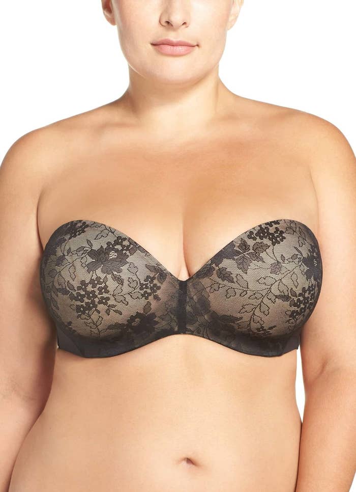 Strapless Push Up Bandeau Lace Sexy Convertible Comfortable