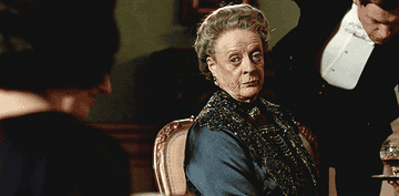Maggie Smith not approving gif