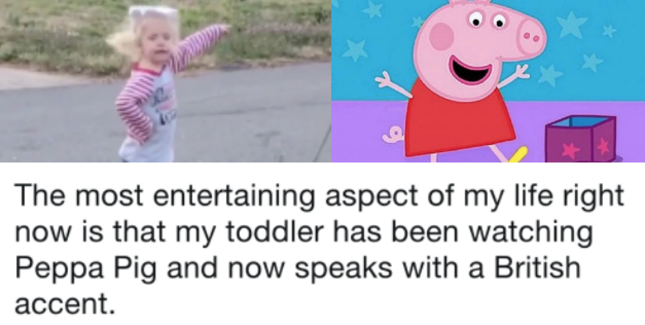 Having a go: US parents say Peppa Pig is giving their kids British accents, Peppa Pig
