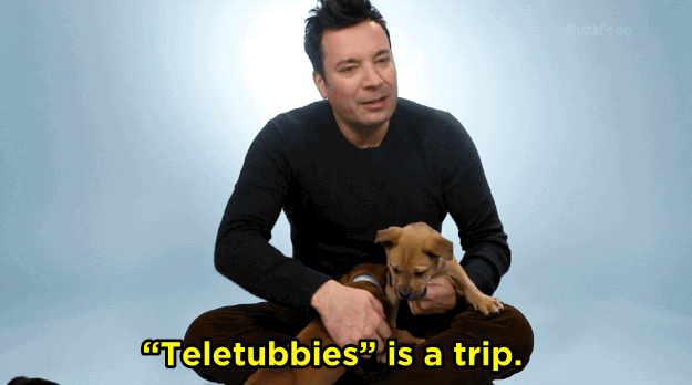 JF: Gosh, we go through all sorts of phases of annoying shows but I kind of miss them know cause they're growing up. Teletubbies is a trip, I really don't quite understand that show. It's so bizarre. It's like an acid trip.