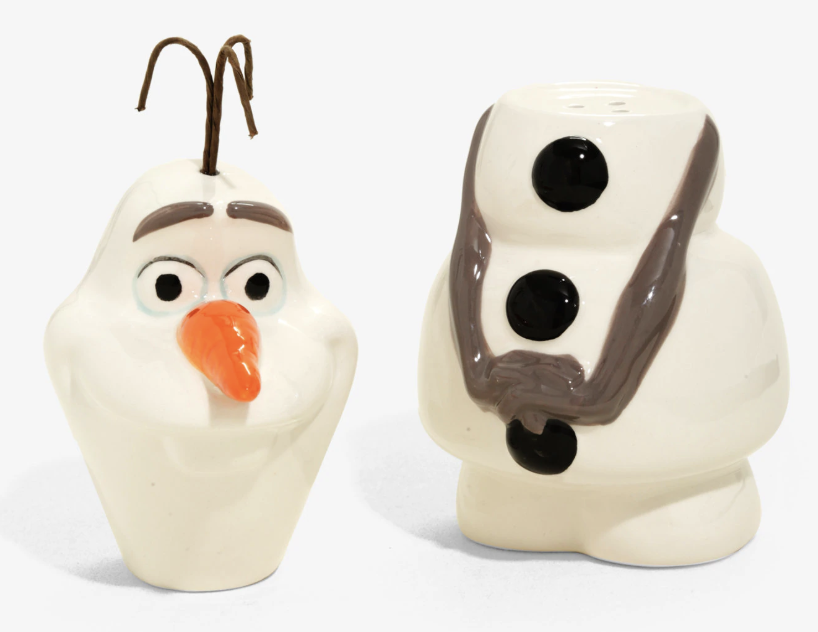 Is your home even complete without Disney kitchen accessories? I think NOT. This set also makes me giggle because it is reminiscent of the scene where Olaf quite literally loses his head from his body.Get it from BoxLunch for $15.33.