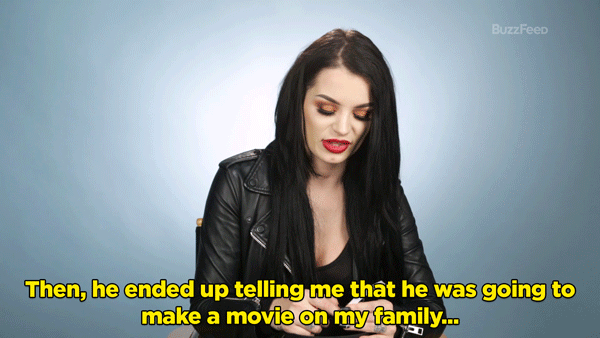 Paige: Then, he ended up telling me that he was going to make a movie on my family and I was already crying my eyes out.