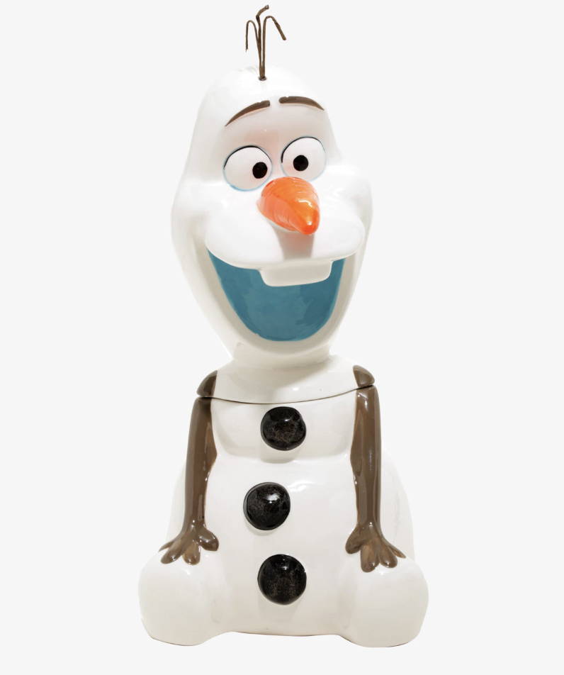 While you wait for November to roll around, bake some cookies to fill your adorable Olaf cookie jar! It features a silicone freshness seal, so no worries about your hard work going stale.Get it from BoxLunch for $55.93.