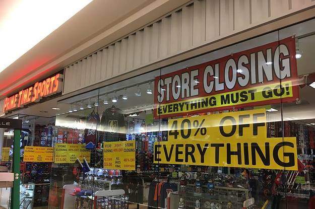 A Sports Store Is Going Out Of Business 