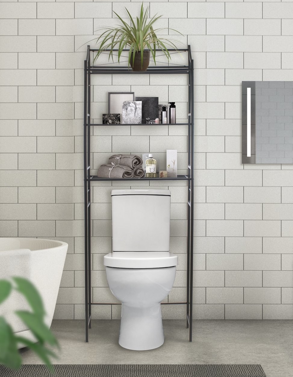 No matter the size of your bathroom, it's always nice to have more storage space, and this is just so convenient. Promising review: "This is perfect for the price! This is absolutely beautiful. Just, wow. I didn’t realize I got the darkest color. I’ve never seen one like this in person, so I just couldn’t stop smiling at how amazing it looks in my bathroom and how perfectly it goes with the decor." —Amazon CustomerGet it from Amazon for $32.99.