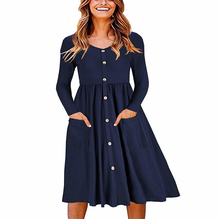 33 Gorgeous Long-Sleeved Dresses To Help Make The Cold Weather Bearable